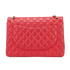 Maxi Classic Double Flap, &pound;4,750, Handbags, Red, Lambskin Leather, Back view